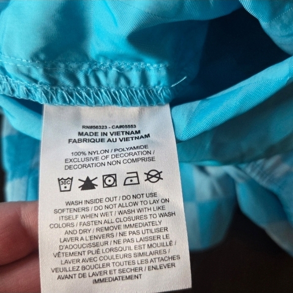 Nike Mens Blue Checkered Woven Shorts FN3098-447 Medium New Athletic Gym Workout - Picture 7 of 9